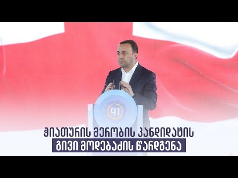 ჭიათურის მერობის კანდიდატის გივი მოდებაძის წარდგენა